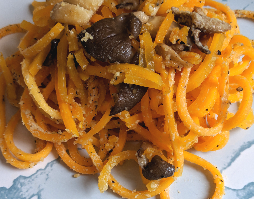 Butternut Squash Noodles | With Black Oyster Mushrooms