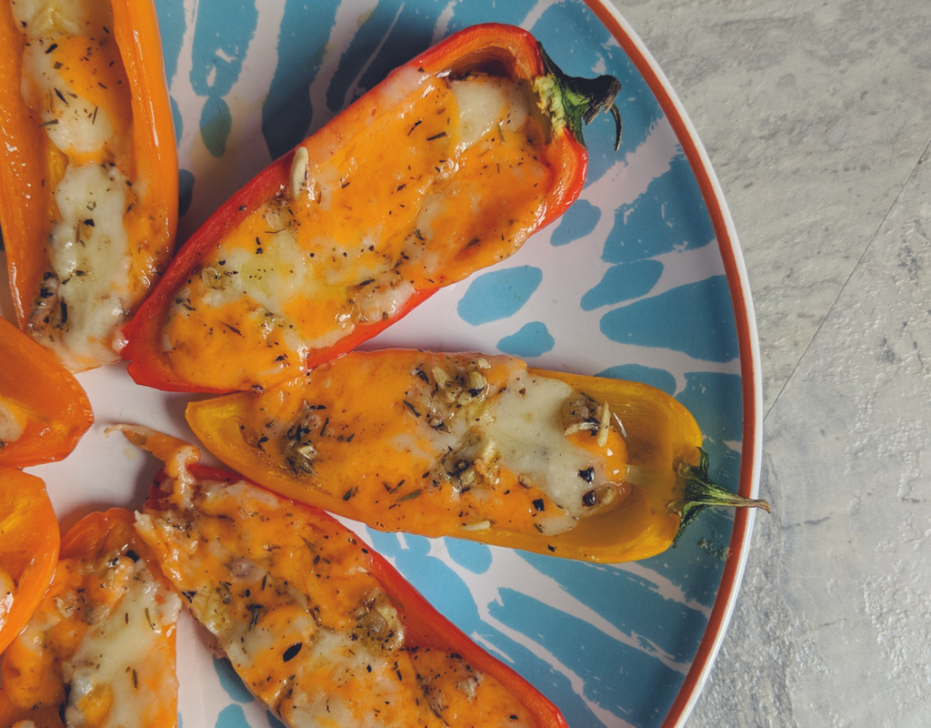 Stuffed and Baked Sweet Mini Peppers | The Perfect Appetizer