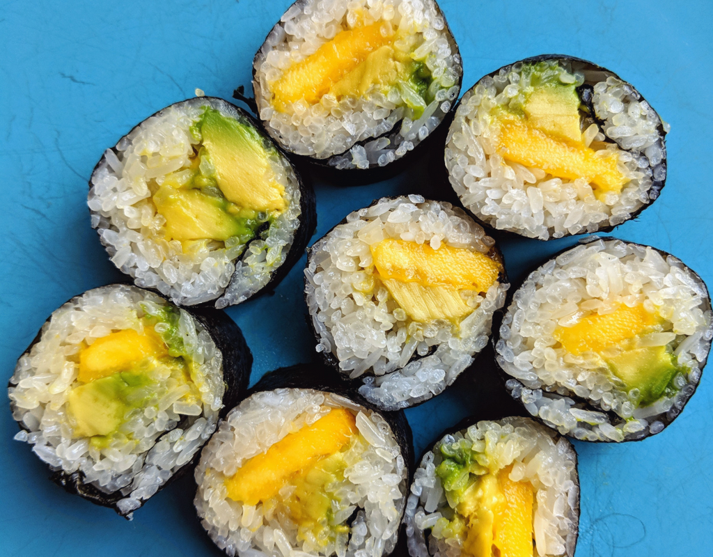 How To Make Sushi Rice | Easy Avocado & Mango Sushi