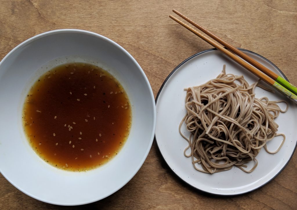 Buckwheat Soba Noodles with Dipping Sauce Spoon Belly