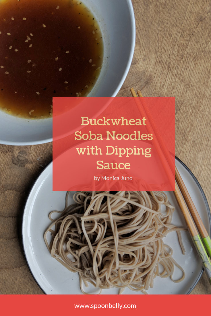 Buckwheat Soba Noodles with Dipping Sauce Spoon Belly