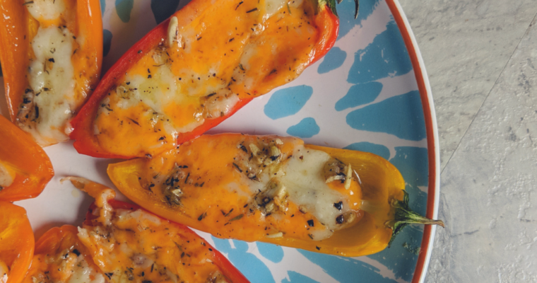 Stuffed and Baked Sweet Mini Peppers | The Perfect Appetizer